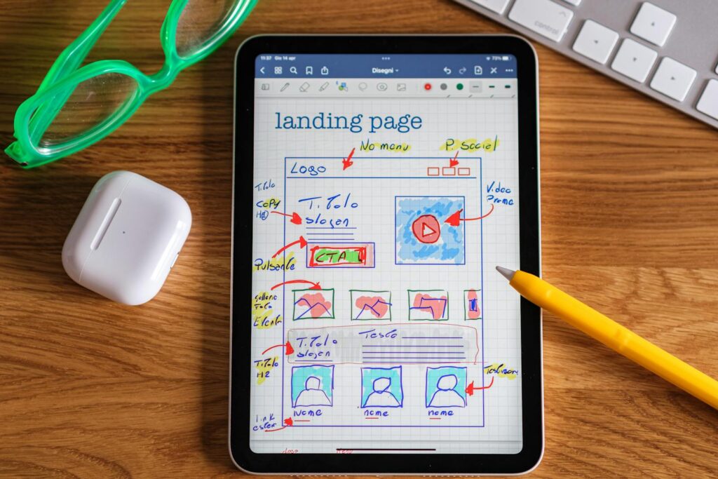 Struttura di una landing page