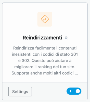 Come attivare redirection su Rank Math