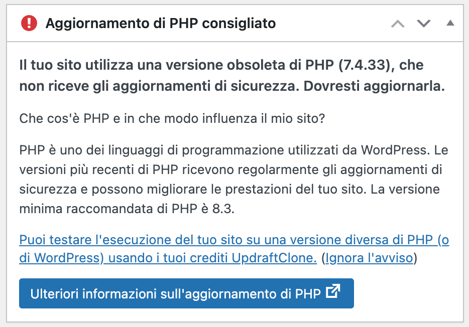 Aggiornare PHP su WordPress: guida completa per sicurezza e prestazioni
