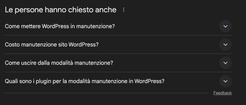 Come scegliere le parole chiave: le persone hanno cercato anche