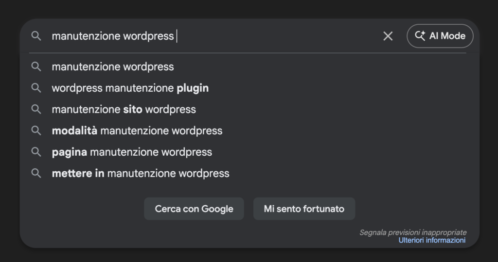 Come scegliere le parole chiave: suggerimenti di google