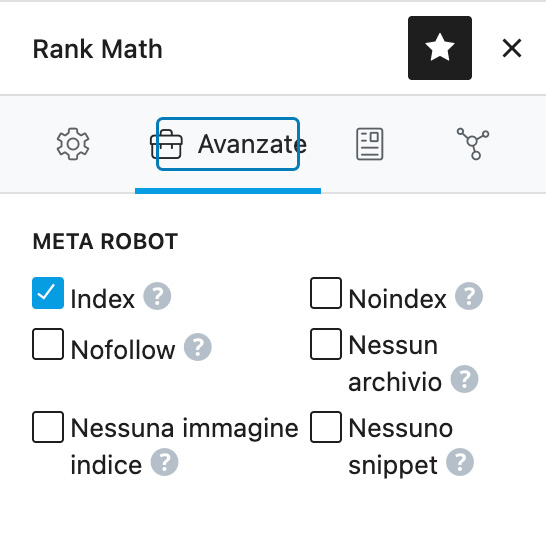 Noindex in plugin SEO